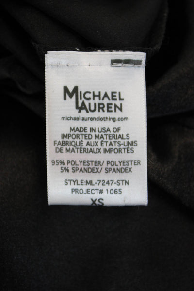 Michael Lauren Unisex Jogger Pants Black Polyester Spandex Size XS