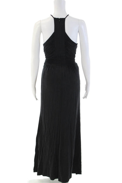 Bailey 44 Women Maxi Dress Black High Neck Sleeveless Zip Long Size XS