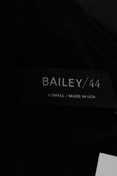 Bailey 44 Women Maxi Dress Black High Neck Sleeveless Zip Long Size XS