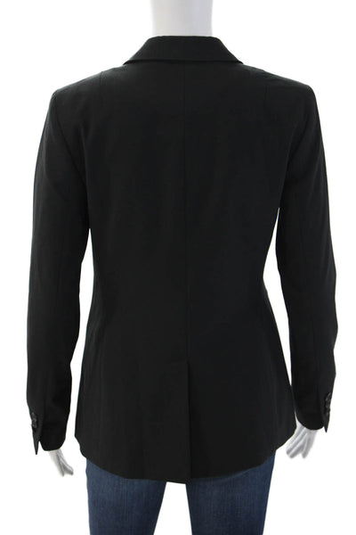 Banana Republic Women Black Wool Blazer Button Long Sleeve Size 0