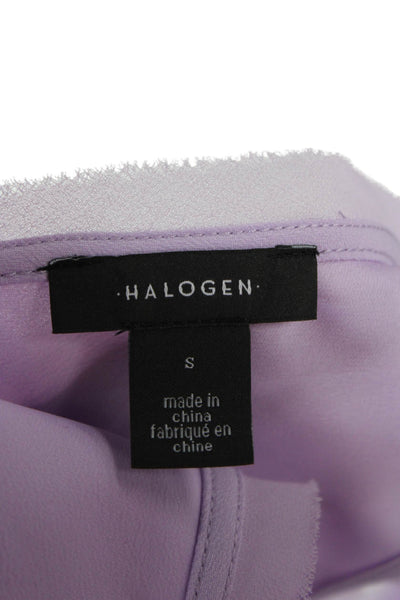 Halogen Womens Basic Linen V-Neck Sleeveless Tank Purple Size S