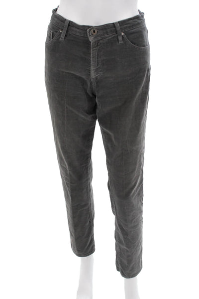 AG Adriano Goldschmied Women Cropped Dark Gray Pants Size 30