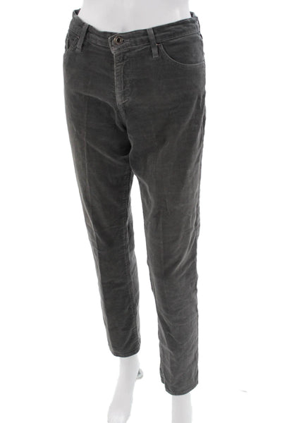 AG Adriano Goldschmied Women Cropped Dark Gray Pants Size 30