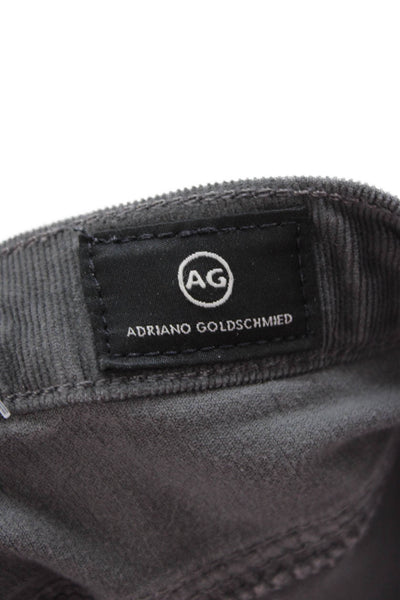 AG Adriano Goldschmied Women Cropped Dark Gray Pants Size 30