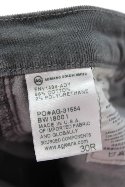 AG Adriano Goldschmied Women Cropped Dark Gray Pants Size 30