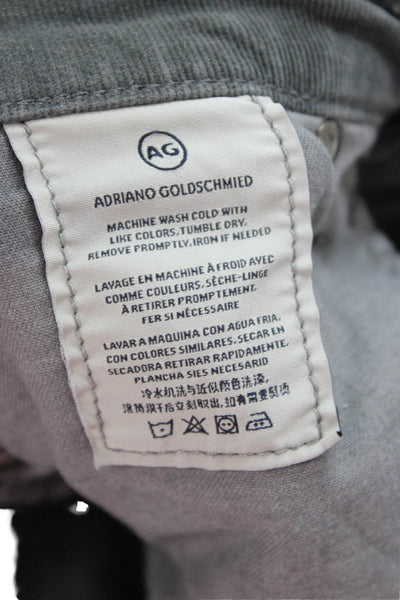 AG Adriano Goldschmied Women Cropped Dark Gray Pants Size 30