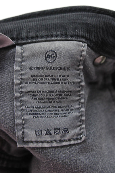 AG Adriano Goldschmied Unisex Cropped Dark Gray Pants Size 29