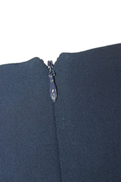 Eliza J Women Dark Blue V-Neck Sleeveless Jumpsuit Polyester Size 6