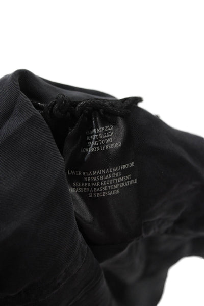 BLANKNYC Womens Dark Gray Biker Jacket High Neck Button 100% Nylon Size M