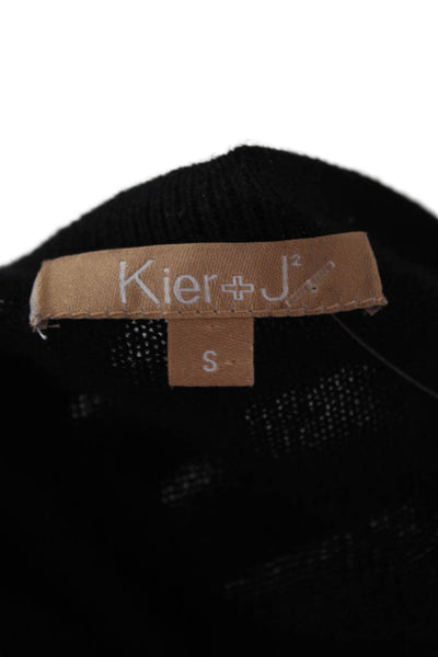 Kier + J Unisex Black Cashmere V-Neck Pullover Sweater Size S
