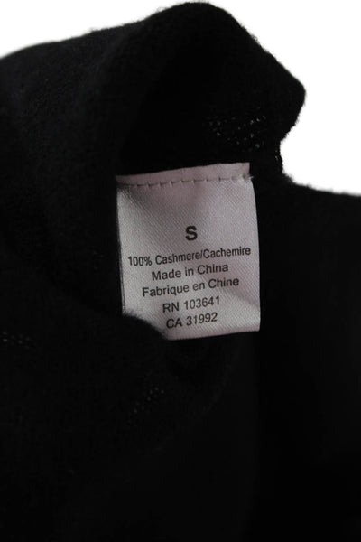 Kier + J Unisex Black Cashmere V-Neck Pullover Sweater Size S