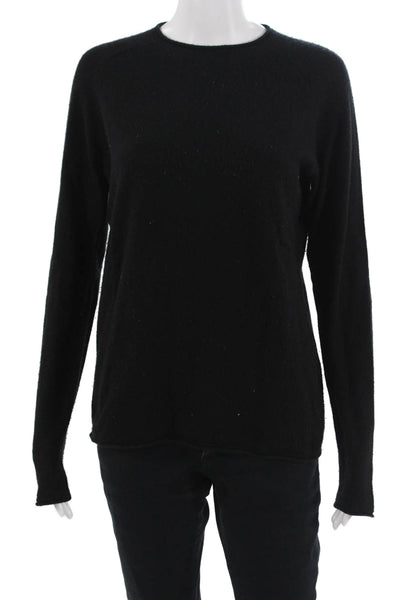 Vince Unisex Black 100% Cashmere Crew Neck Pullover Size M