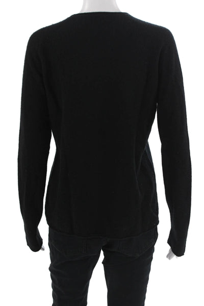 Vince Unisex Black 100% Cashmere Crew Neck Pullover Size M