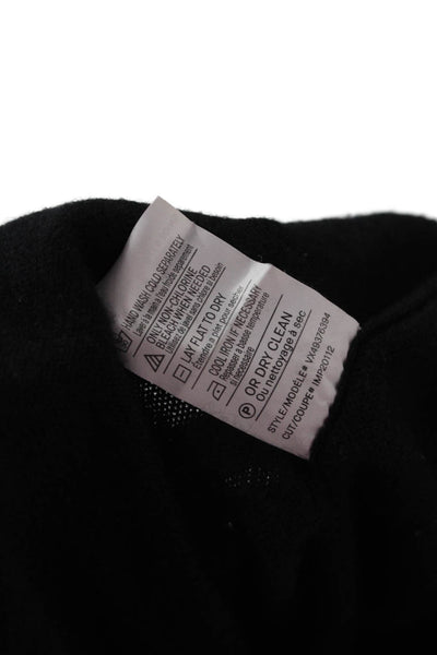 Vince Unisex Black 100% Cashmere Crew Neck Pullover Size M