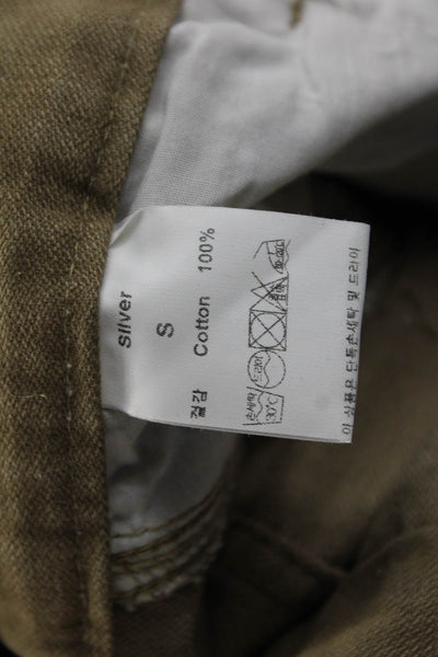 Silver Jeans Unisex Carpenter Cargo Pants Brown High Rise 28in Cotton Size S