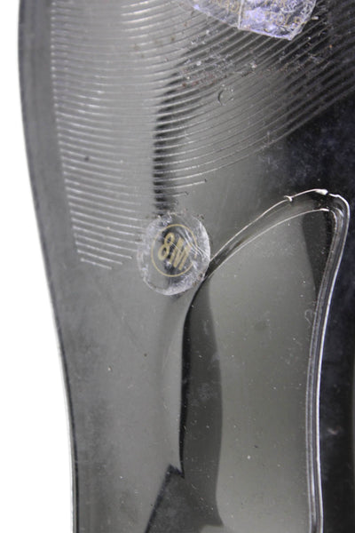 Matisse Womens Rubber Jelly Flats Thong Flip Flops Shoes Black Size 8