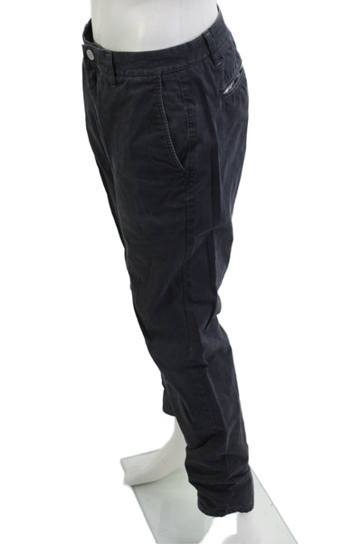 Bonobos Mens Dark Gray Chinos Button Fly Cotton Size 33
