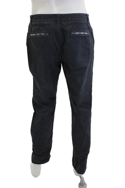 Bonobos Mens Dark Gray Chinos Button Fly Cotton Size 33