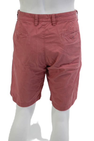 J Crew Mens Pink Chino Shorts Cotton Solid Size 34
