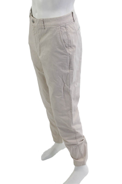 Bonobos Men Chino Pants Beige 100% Cotton Button Fly Size 34