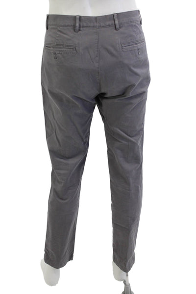 Club Monaco Mens Chinos Gray Cotton Stretch Size 33