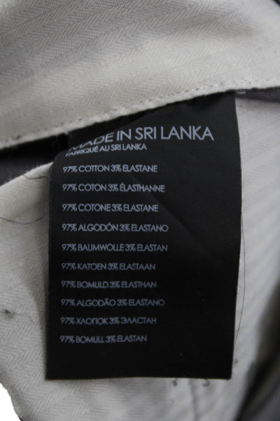 Club Monaco Mens Chinos Gray Cotton Stretch Size 33