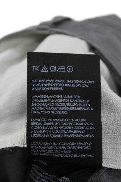 Club Monaco Mens Chinos Gray Cotton Stretch Size 33
