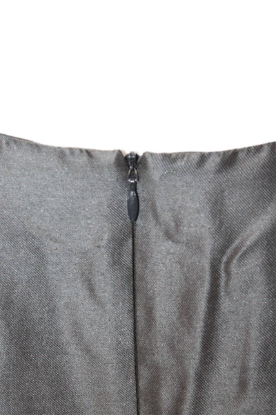 Armani Collezioni Women A-Line Fit and Flare Dark Gray Dress Size 10