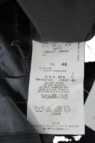 Armani Collezioni Women A-Line Fit and Flare Dark Gray Dress Size 10