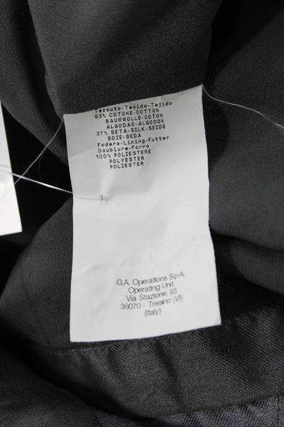 Armani Collezioni Women A-Line Fit and Flare Dark Gray Dress Size 10