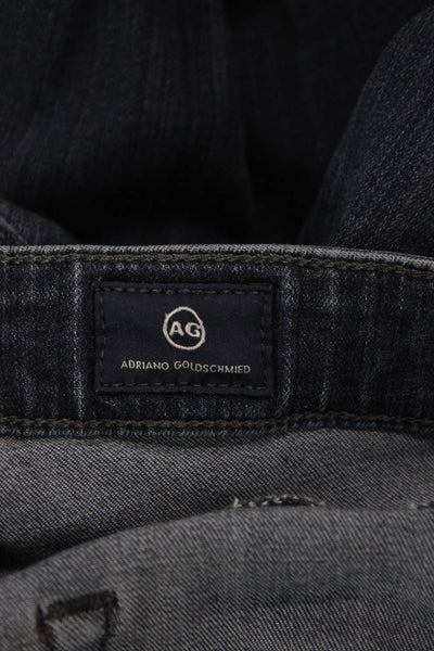 AG Adriano Goldschmied Mens Dark Blue Skinny Straight High Rise Jeans Size 31