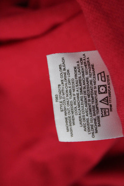 Tory Burch Women Red High Neck Sleeveless Tank Button Size S