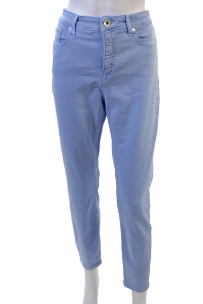 Vineyard Vines Women Ankle Cropped Light Blue Mid Rise Jeans Size 29