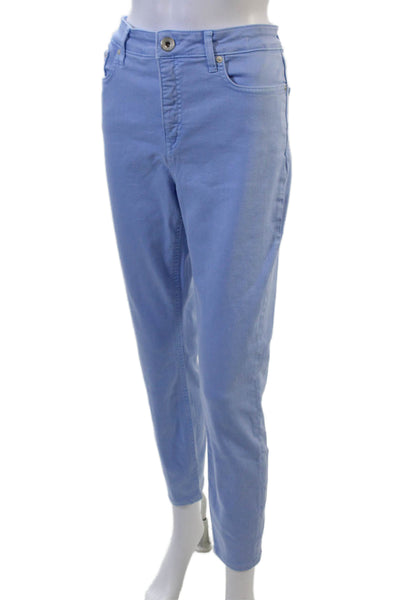 Vineyard Vines Women Ankle Cropped Light Blue Mid Rise Jeans Size 29