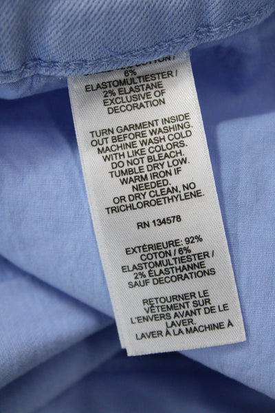Vineyard Vines Women Ankle Cropped Light Blue Mid Rise Jeans Size 29