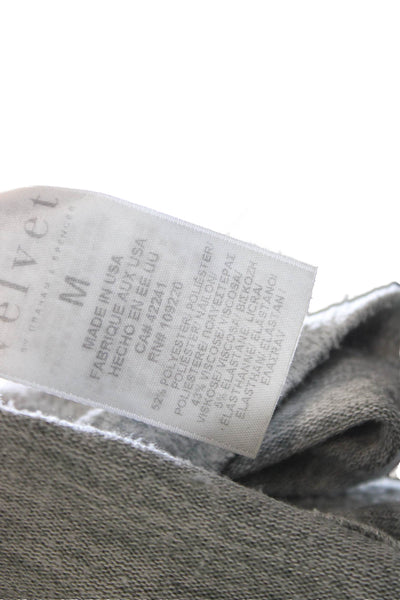 Velvet by Graham & Spencer Unisex Gray Pullover Sweater Viscose Size M