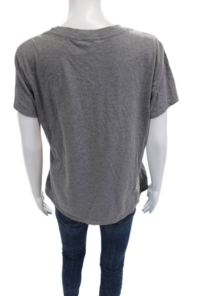 Sub_Urban Riot Women Crewneck Graphic Quote T-Shirt Gray Short Sleeve Size M