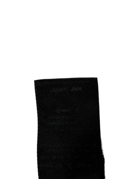 Rag & Bone Jean Women Black Rayon Round Neck Short Sleeve Basic T-Shirt Size L