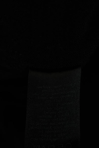 Rag & Bone Jean Women Black Rayon Round Neck Short Sleeve Basic T-Shirt Size L