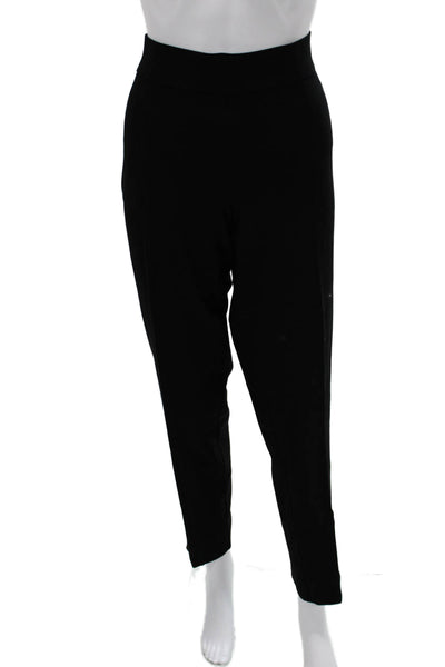 Eileen Fisher Women Ankle Dress Pants Black 70% Viscose Size L