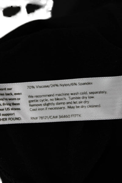 Eileen Fisher Women Ankle Dress Pants Black 70% Viscose Size L