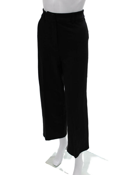 Bagatelle Women Black Cropped Dress Pants Button Closure Size L