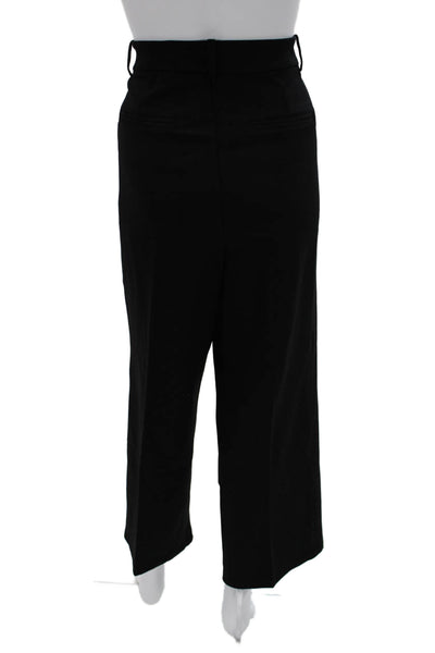 Bagatelle Women Black Cropped Dress Pants Button Closure Size L