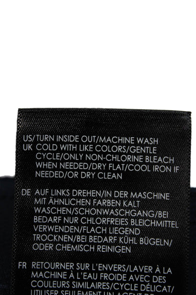 Liverpool Los Angeles Men Cropped Ankle Pants Dark Blue Rayon Button Size 35