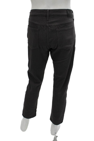 Paige Mens Black Cropped Ankle Pants Size 33