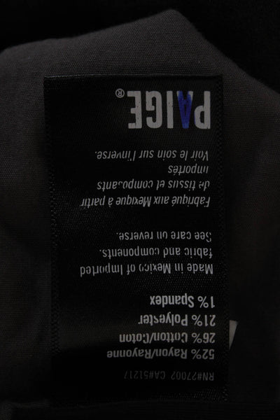 Paige Mens Black Cropped Ankle Pants Size 33