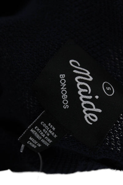 Bonobos Mens Dark Blue Pullover Sweater Crewneck Long Sleeve Size S