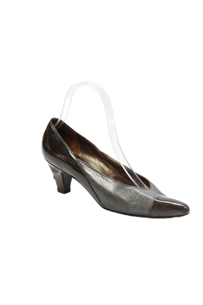 Bally Bally Womens Leather Slip On Pumps Brown Size 4