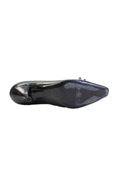 Sigerson Morrison Womens Leather Pointed Toe Heels Black Size 6