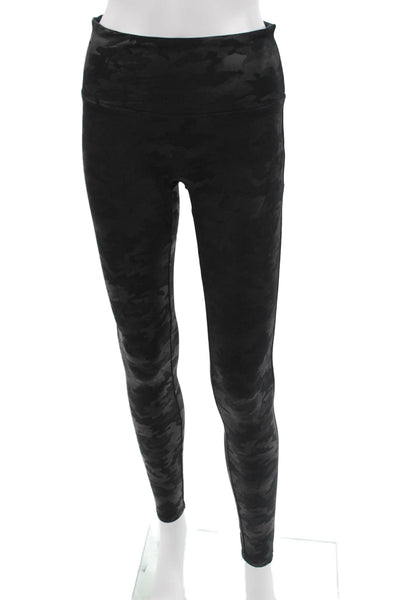 Spanx by Sara Blakely Womens Ankle Jeggings Black Camouflage Size M